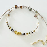 Collar de cuentas checas vintage
